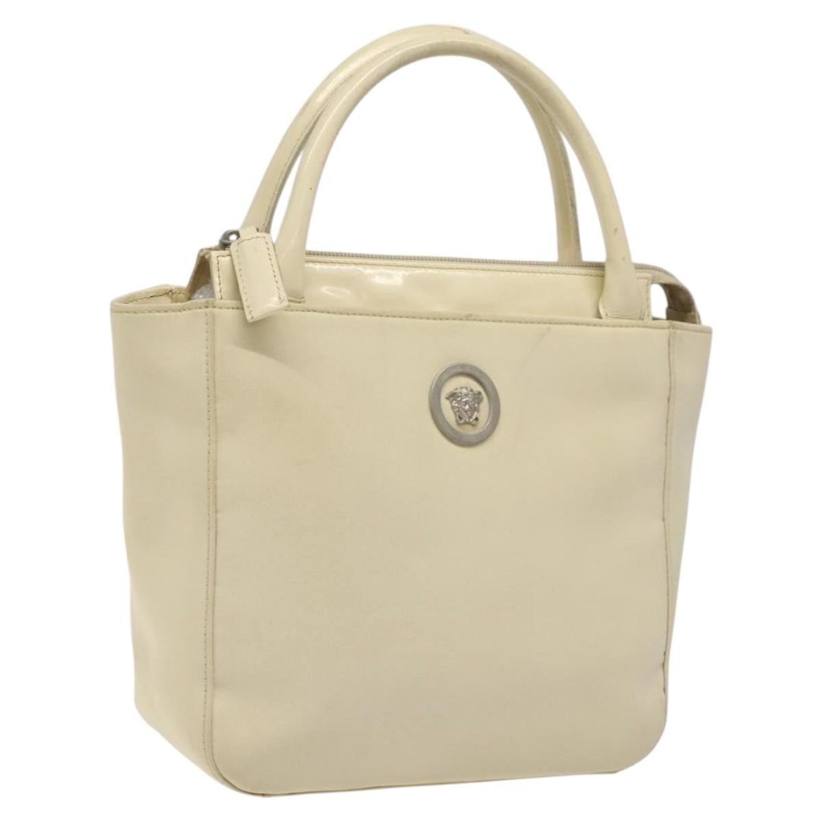 Versace Vintage Handbag Nylon, BEIGE, NYLON, Handbag