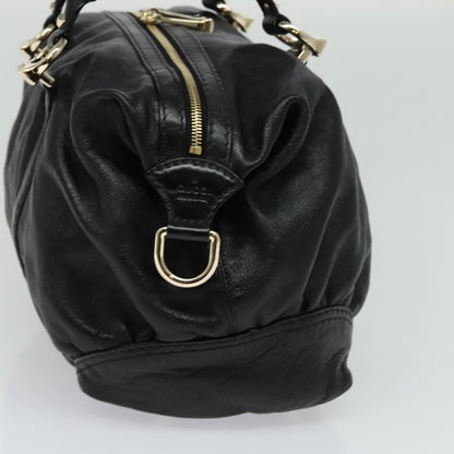 Gucci Nail Boston Bag Leather, BLACK, LEATHER, Travel bag