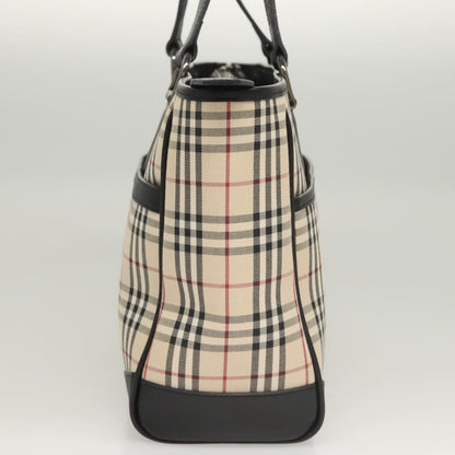 Burberry Nova Check Tote Canvas and Leather, BEIGE, CANVAS, Tote bag
