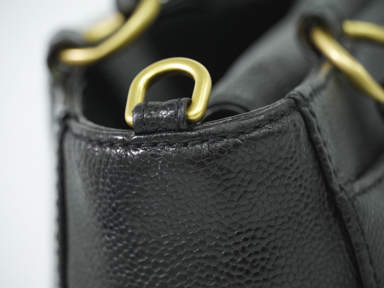 Chanel Vintage Timeless Convertible Tote Caviar, BLACK, LEATHER, Tote bag