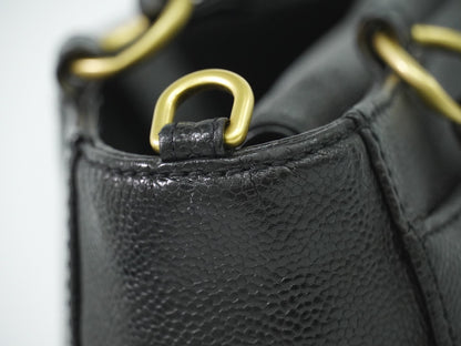 Chanel Vintage Timeless Convertible Tote Caviar, BLACK, LEATHER, Tote bag