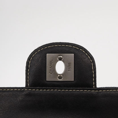 Chanel Chocolate Bar Flap Bag Quilted Denim, BLUE, DENIM_JEANS, Shoulder bag