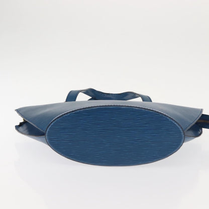 Louis Vuitton Saint Jacques Handbag Epi Leather, BLUE, LEATHER, Shoulder bag