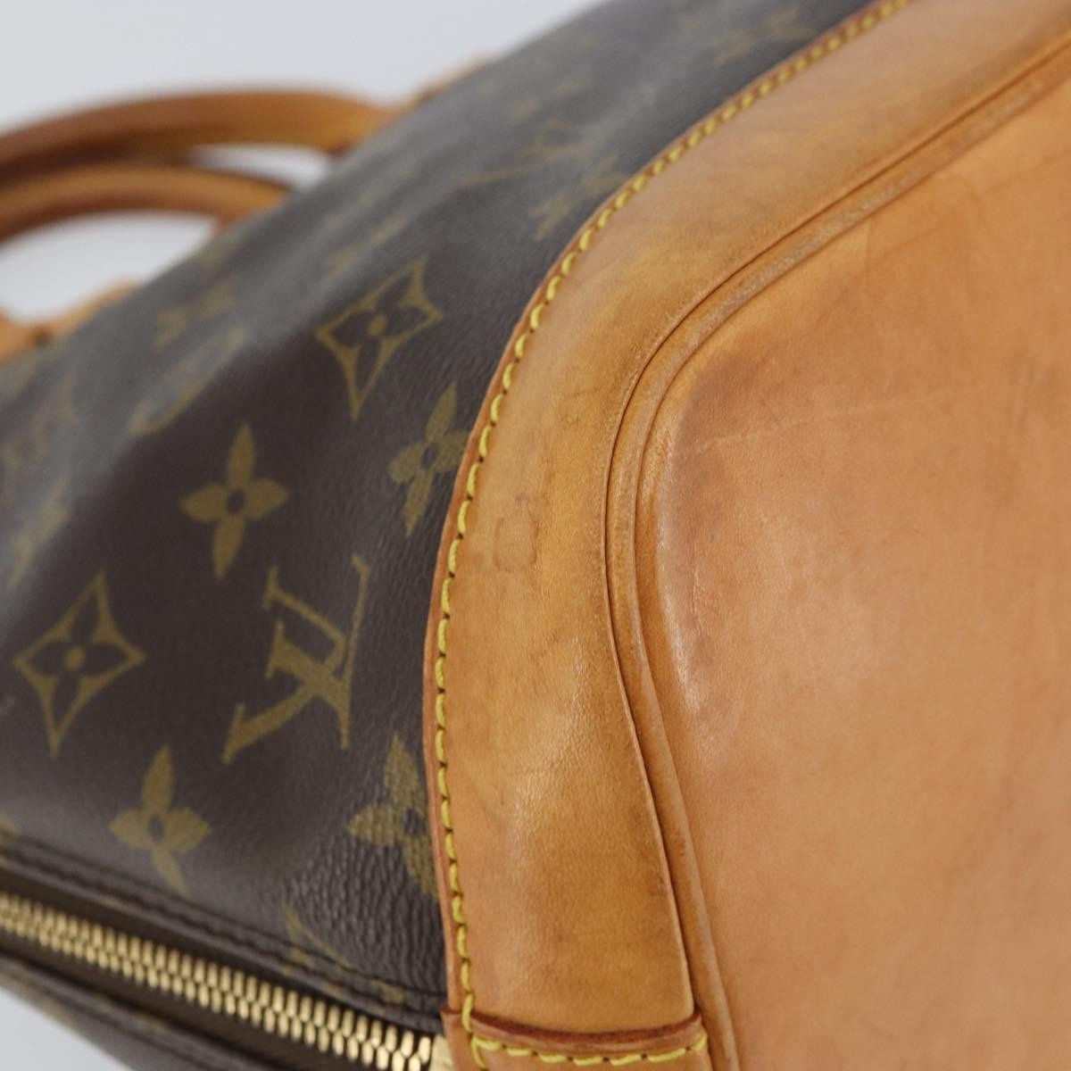 Louis Vuitton Alma Handbag Monogram Canvas, BROWN, CANVAS, Handbag