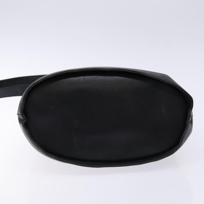 Salvatore Ferragamo Gancini Shoulder Bag Leather, BLACK, LEATHER, Shoulder bag