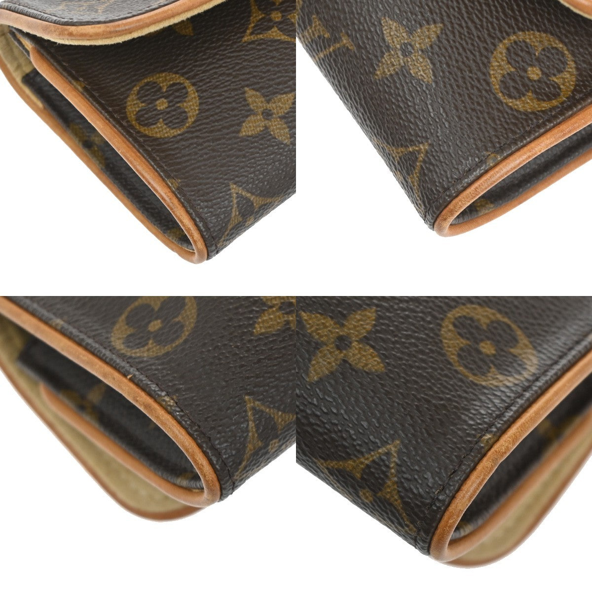 Louis Vuitton Twin Handbag Monogram Canvas, BROWN, CANVAS, Clutche & pouche