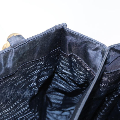 Prada Metal Handles Tote Tessuto, NAVY, NYLON, Tote bag