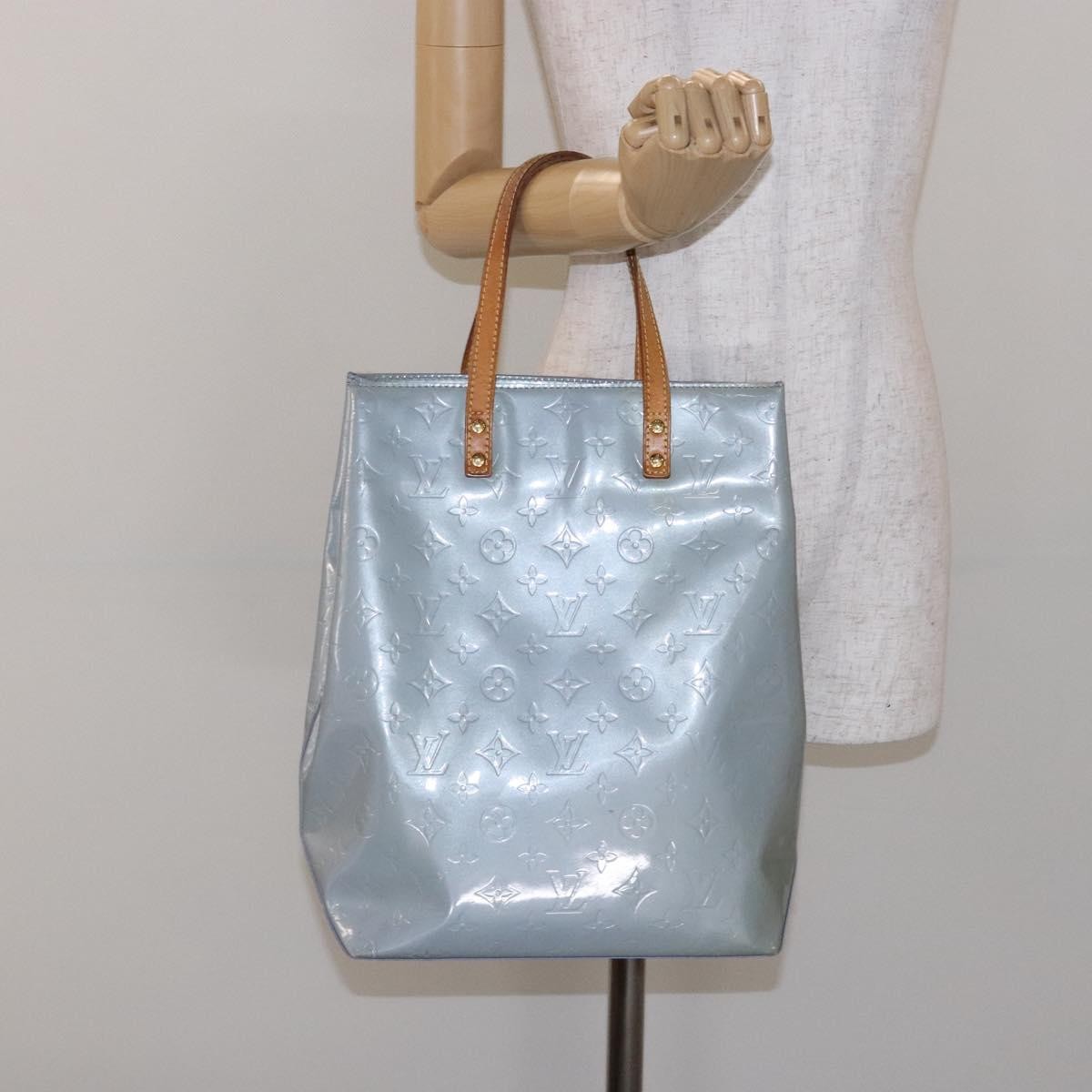 Louis Vuitton Reade Handbag Monogram Vernis, BLUE, PATENT_LEATHER, Handbag