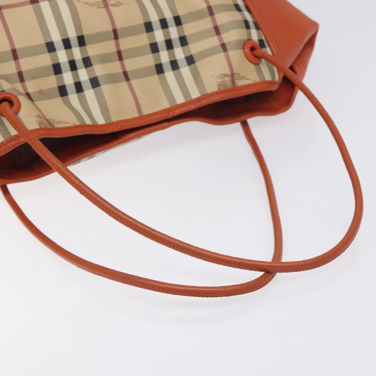 Burberry Canterbury Panels Tote Haymarket Coated Canvas and Leather, BEIGE, PVC, Tote bag