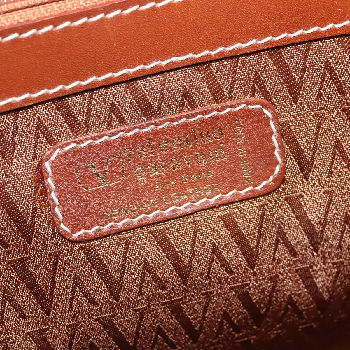 Valentino Garavani Vintage Handbag Leather, BROWN, LEATHER, Handbag