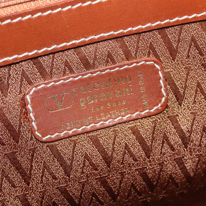 Valentino Garavani Vintage Handbag Leather, BROWN, LEATHER, Handbag