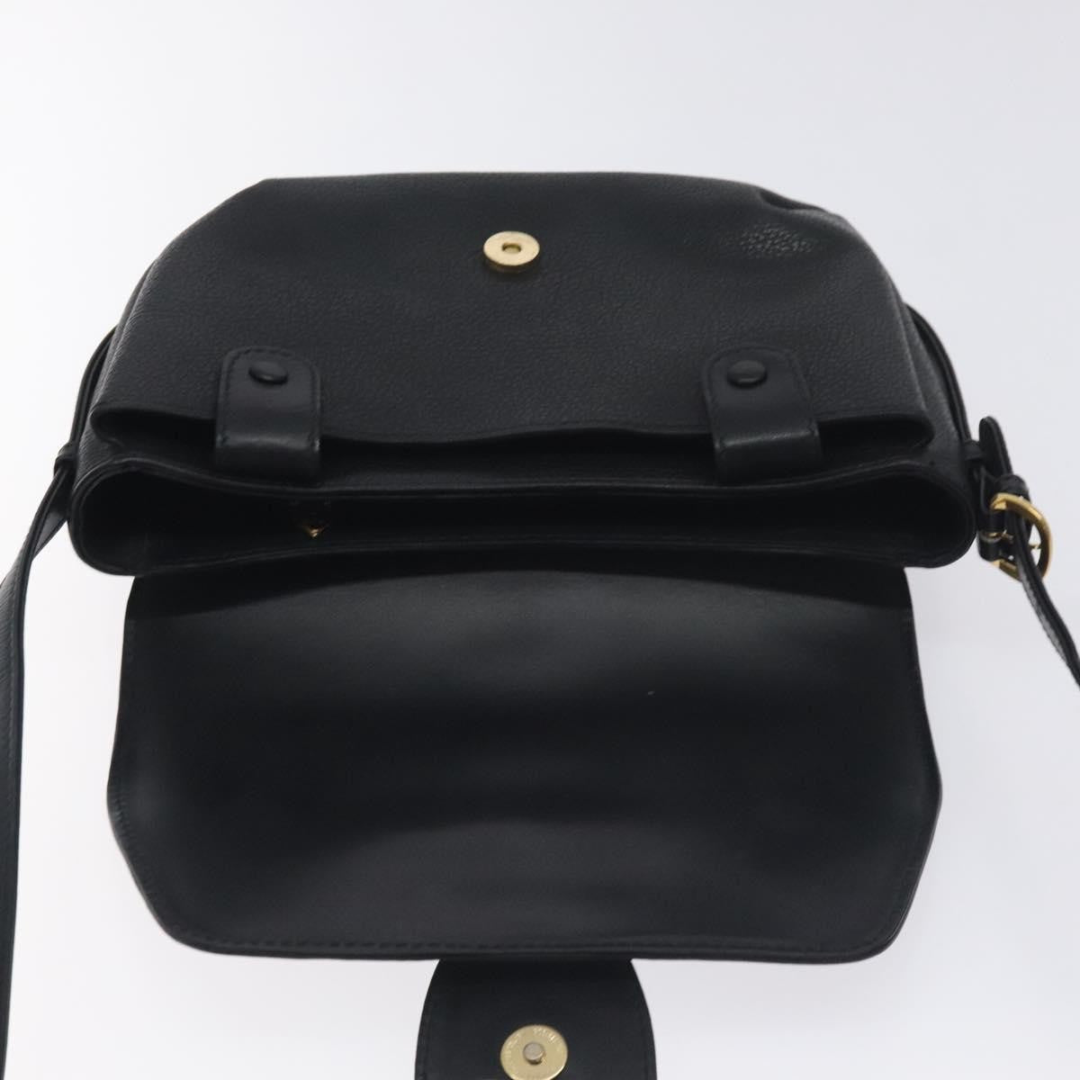 Gucci Vintage Shoulder Bag Leather, BLACK, LEATHER, Shoulder bag