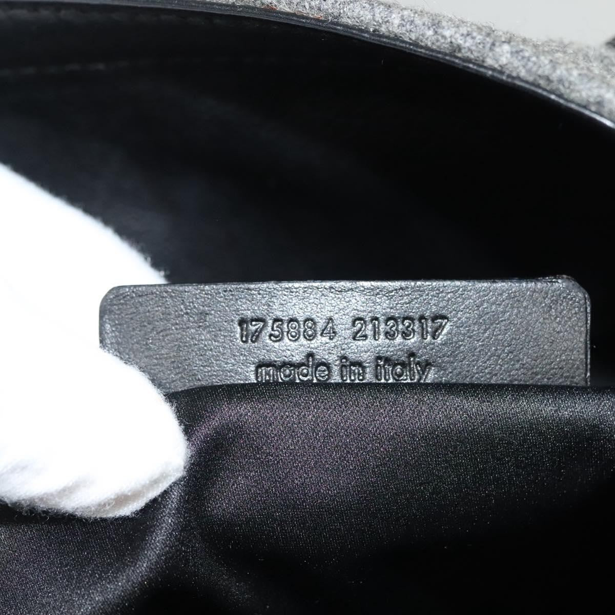 Saint Laurent Downtown Tote Wool, GRAY, WOOL, Tote bag