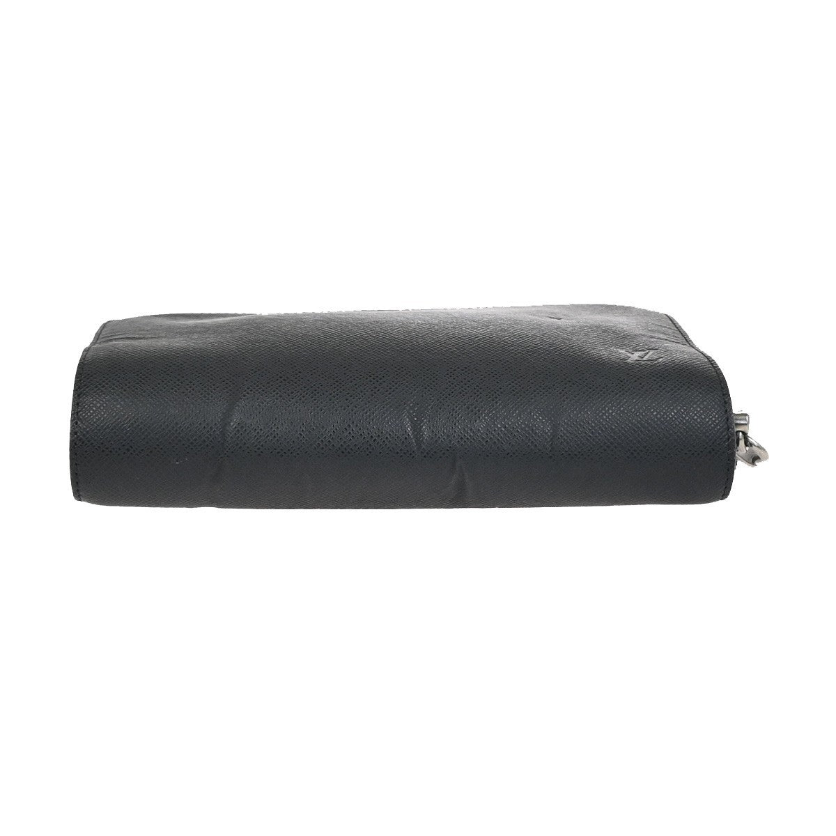 Louis Vuitton Baikal Handbag Taiga Leather, BLACK, LEATHER, Clutche & pouche