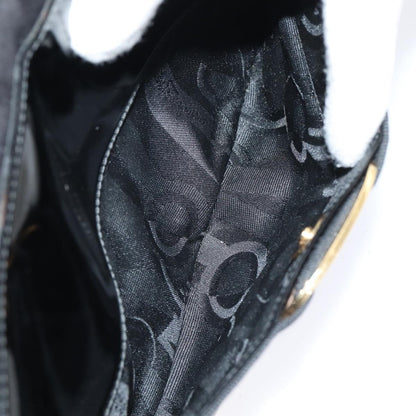 Salvatore Ferragamo Vala Shoulder Bag Patent Leather, BLACK, PATENT_LEATHER, Shoulder bag