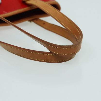 Louis Vuitton Bucket Bag Monogram Vernis, RED, PATENT_LEATHER, Handbag