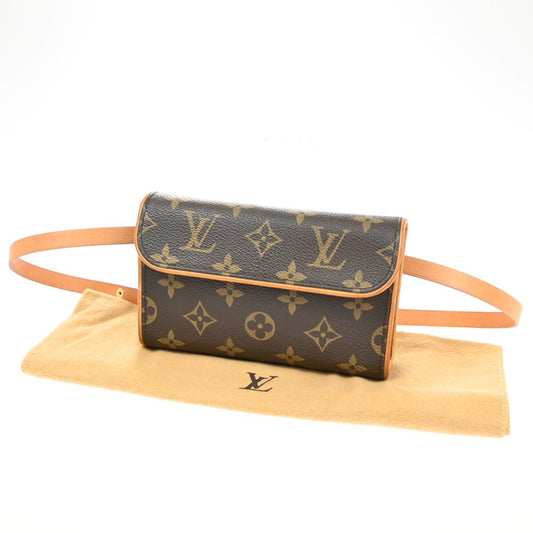 Louis Vuitton Florentine Waist Bag Monogram Canvas, BROWN, CANVAS, Clutche & pouche