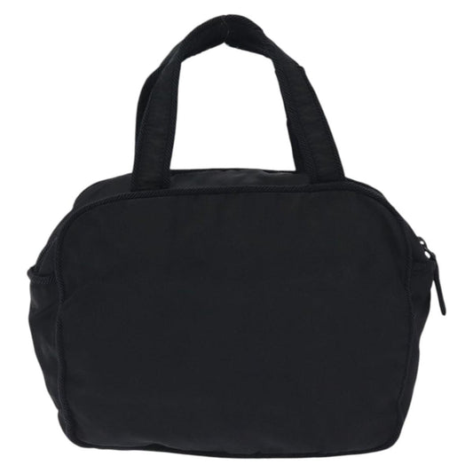 Prada Vintage Zip Handbag Tessuto, BLACK, NYLON, Handbag