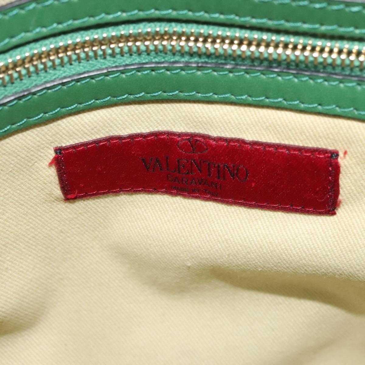 Valentino Garavani Rockstud Tote Soft Leather, GREEN, LEATHER, Tote bag