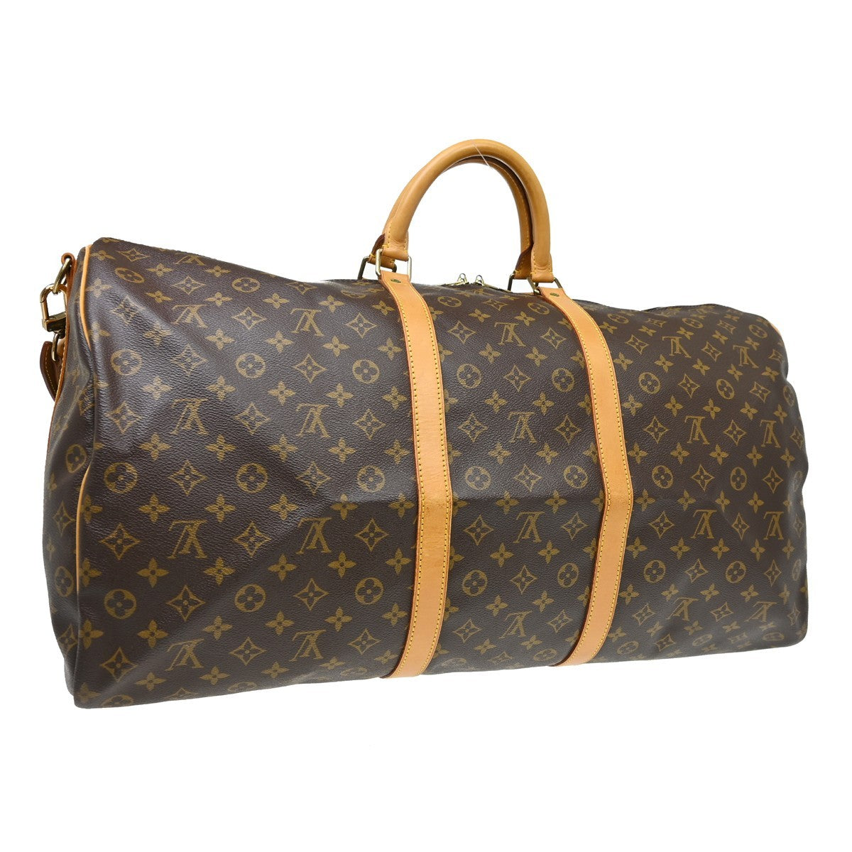 Louis Vuitton Keepall Bandouliere Bag Monogram Canvas, Brown, Canvas, Travel Bag
