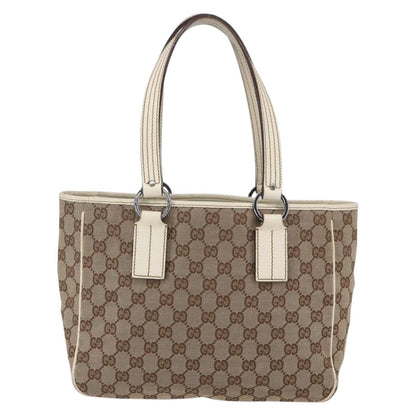 Gucci Open Tote GG Canvas, BEIGE, CANVAS, Tote bag