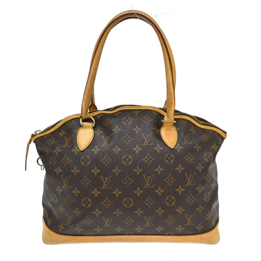 Louis Vuitton Lockit Handbag Monogram Canvas, Brown, Canvas, Shoulder Bag