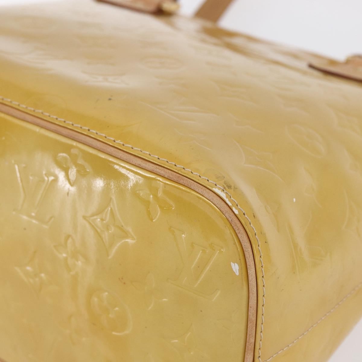 Louis Vuitton Houston Handbag Monogram Vernis, BEIGE, PATENT_LEATHER, Handbag