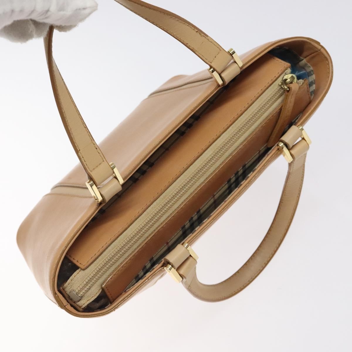 Burberry Vintage Handbag Leather, BEIGE, LEATHER, Handbag