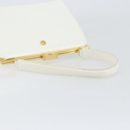 Versace Vintage Handbag Leather, WHITE, LEATHER, Handbag