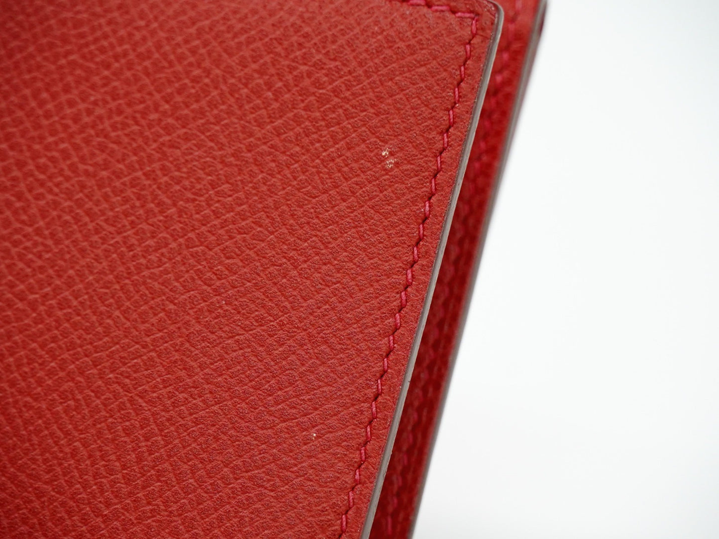 Hermes Bearn Wallet Epsom, RED, LEATHER, Wallets