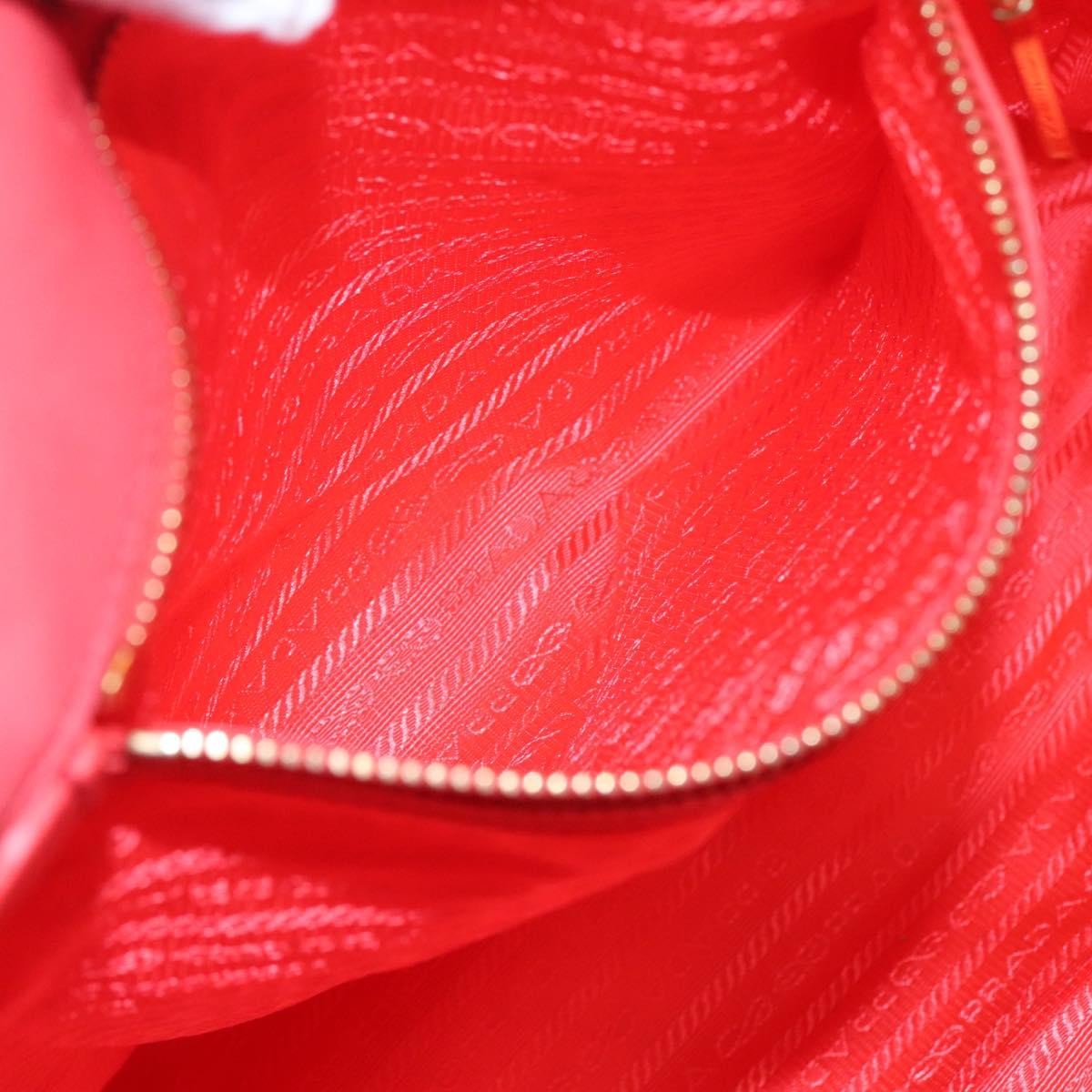 Prada Convertible Tote Quilted Tessuto, ORANGE, NYLON, Handbag