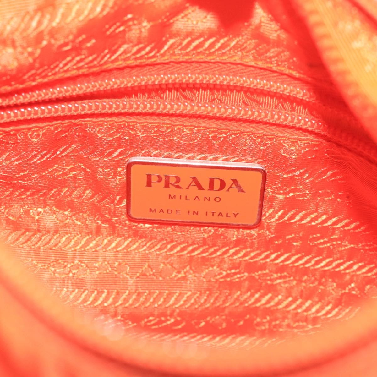 Prada Vintage Shoulder Bag Tessuto, ORANGE, NYLON, Shoulder bag