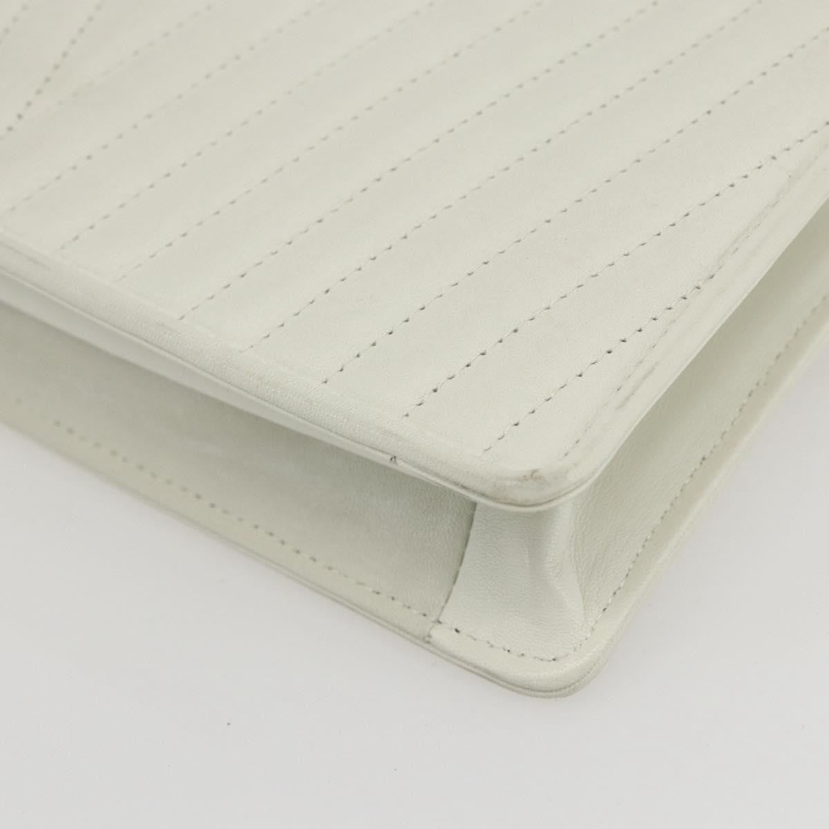 Valentino Garavani Vintage shoulder bag Leather, WHITE, LEATHER, Shoulder bag