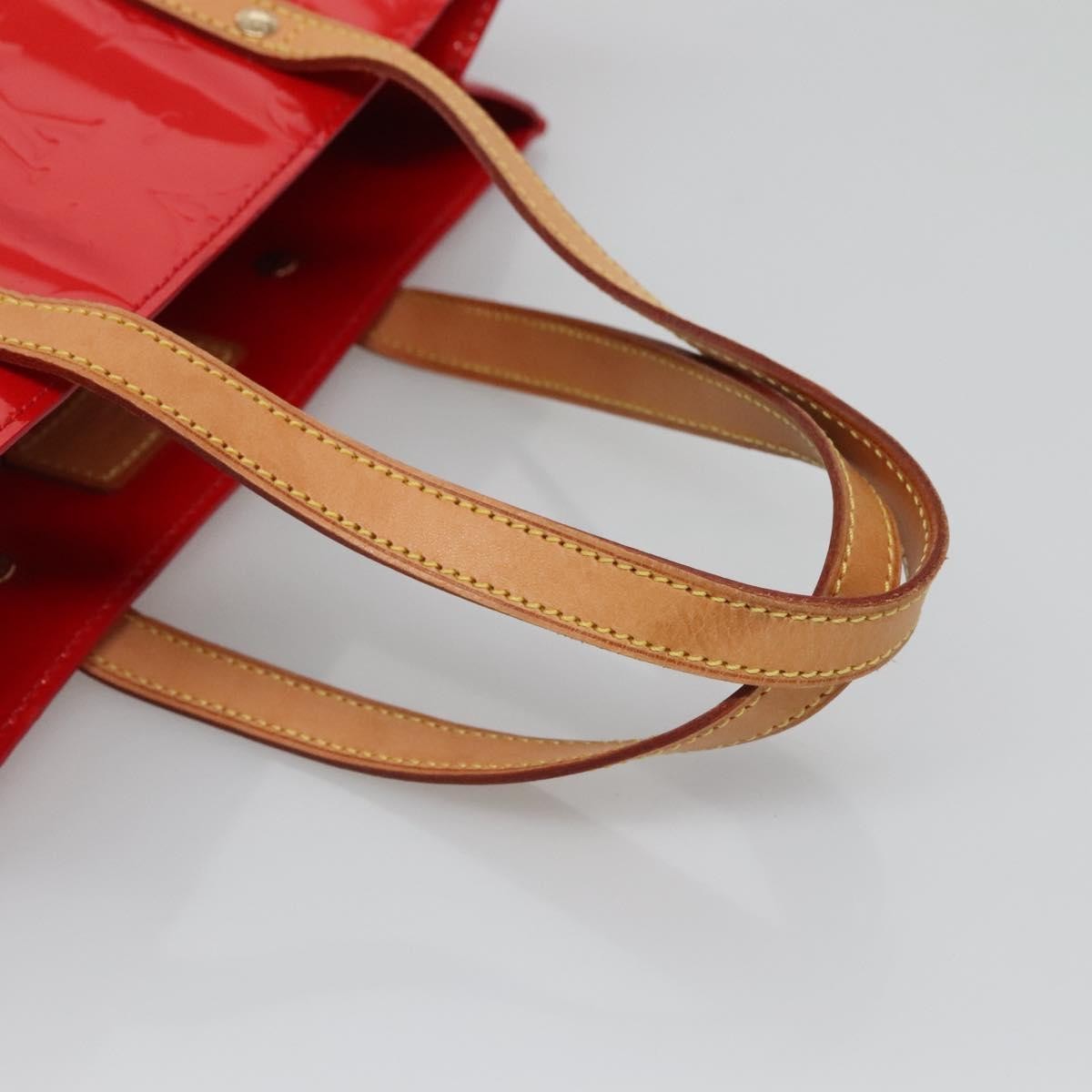 Louis Vuitton Reade Handbag Monogram Vernis, RED, PATENT_LEATHER, Handbag