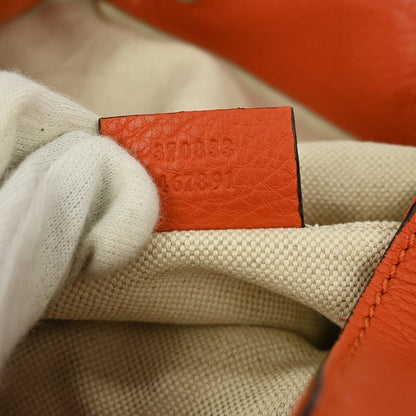 Gucci Bamboo Tassel Backpack Leather, ORANGE, LEATHER, Backpack