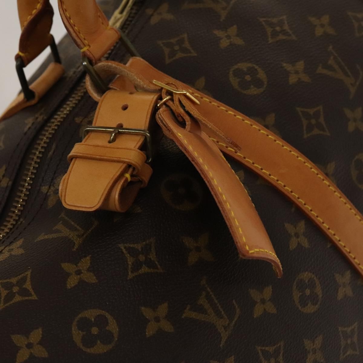 Louis Vuitton Keepall Bag Monogram Canvas, BROWN, CANVAS, Travel bag