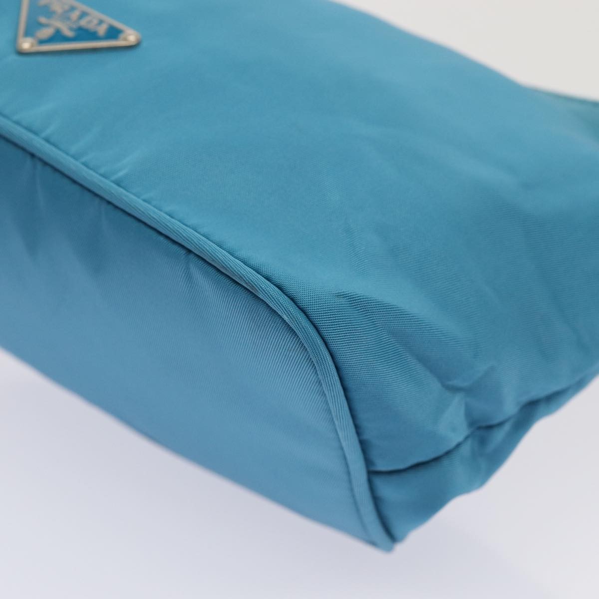 Prada Vintage Chain Shoulder Bag Tessuto, BLUE, NYLON, Shoulder bag