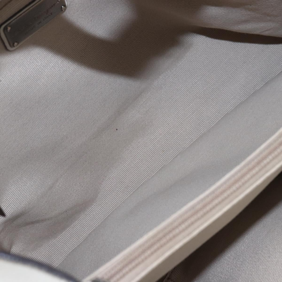 Salvatore Ferragamo Vala Handbag Leather, ECRU, LEATHER, Handbag