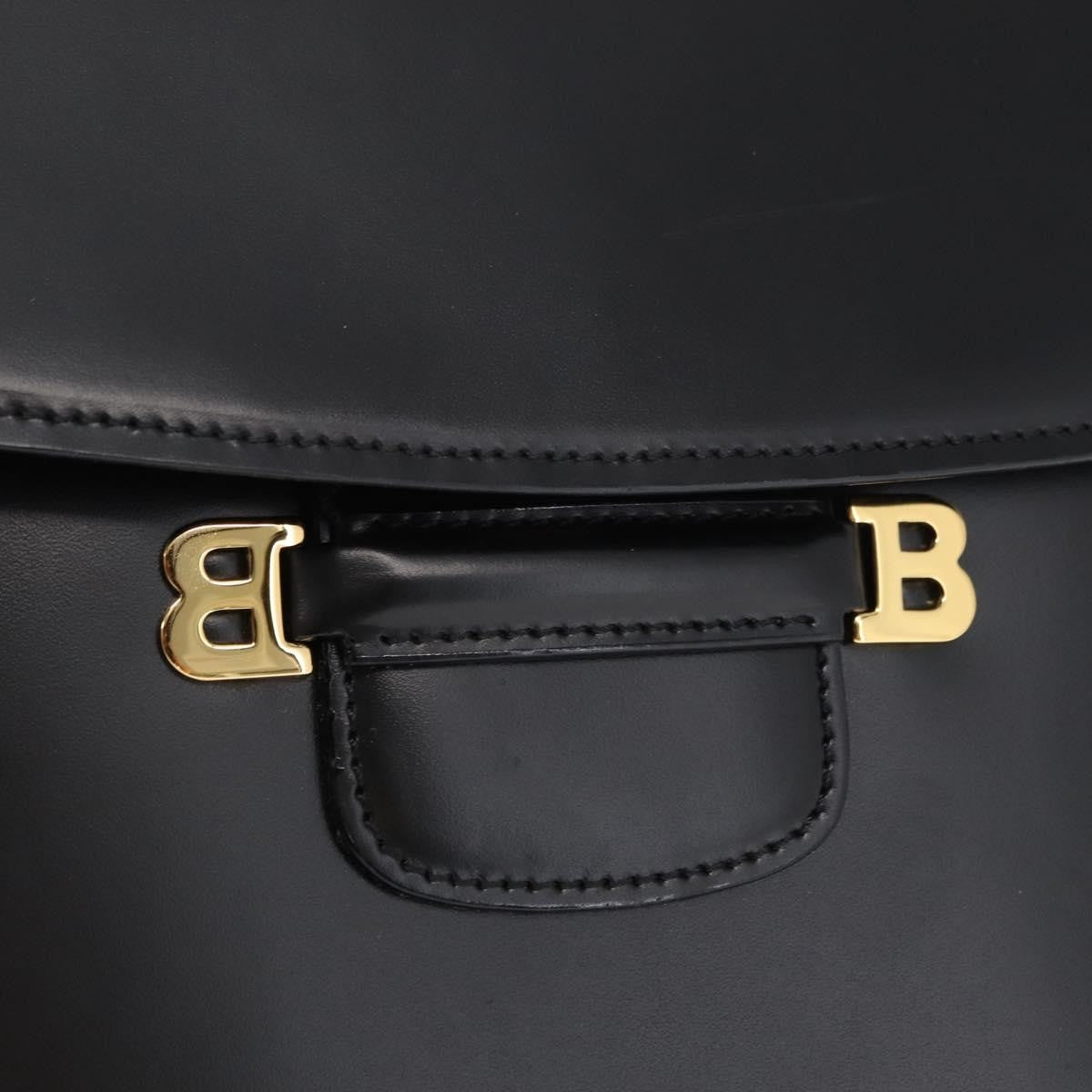 Bally Vintage Shoulder Bag Leather, BLACK, LEATHER, Shoulder bag