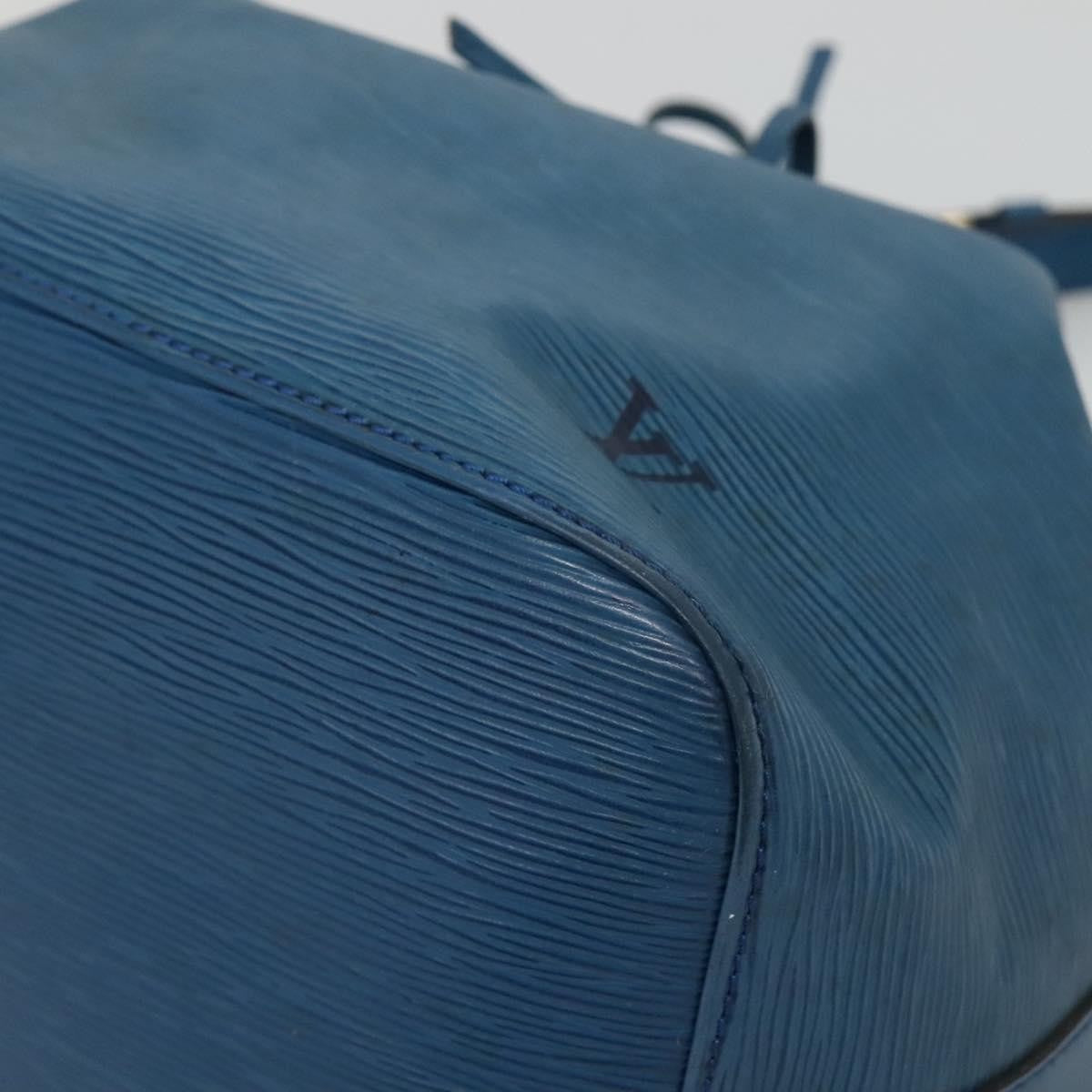 Louis Vuitton Petit Noe Handbag Epi Leather, BLUE, LEATHER, Handbag