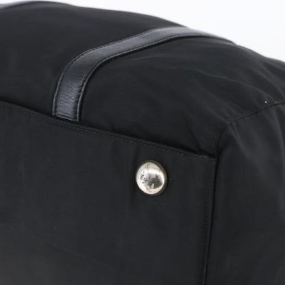 Prada Vintage Zip Handbag Tessuto, BLACK, NYLON, Handbag