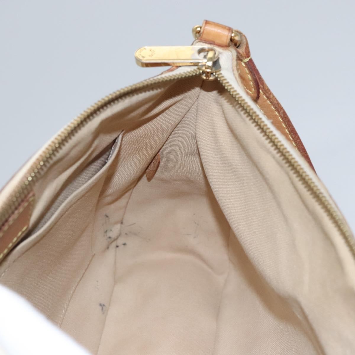 Louis Vuitton Siracusa Handbag Damier, WHITE, CANVAS, Shoulder bag