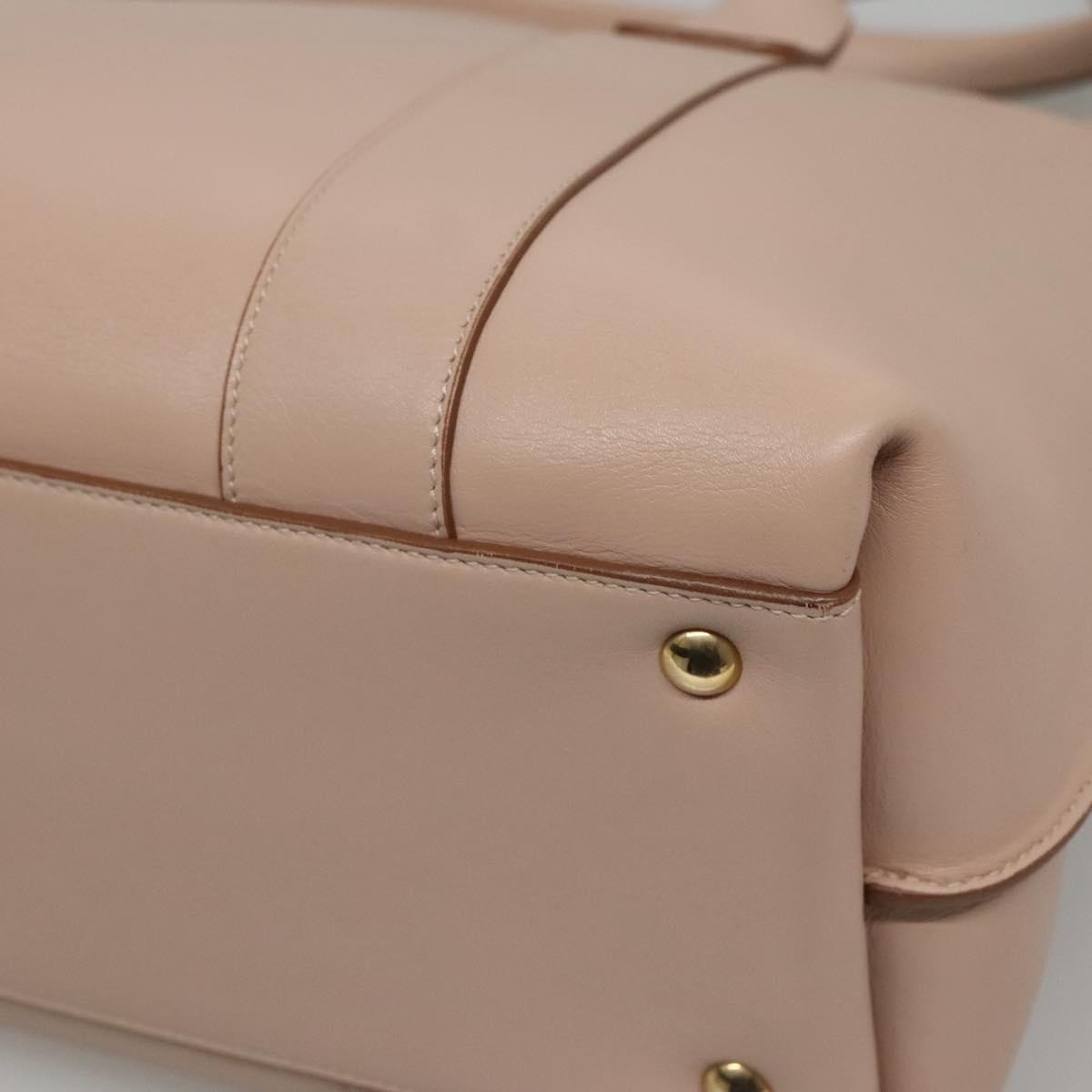 Salvatore Ferragamo Sookie Satchel Leather, BEIGE, LEATHER, Handbag