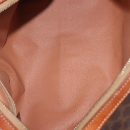 Celine Vintage Boston Bag Macadam Coated Canvas, BROWN, CANVAS, Handbag