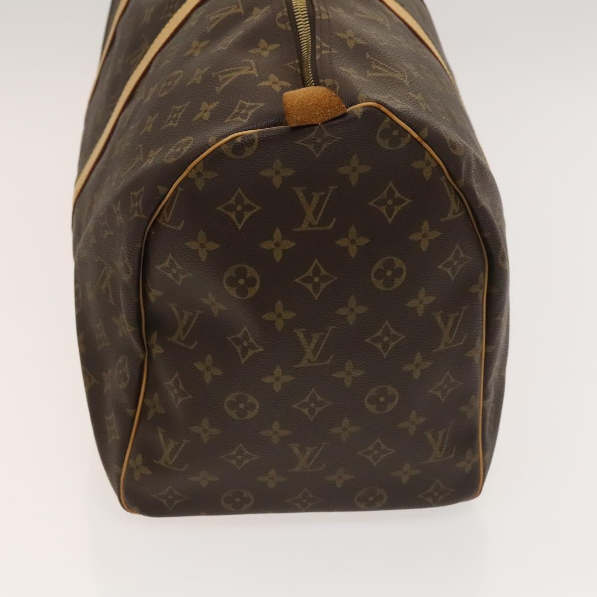 Louis Vuitton Keepall Bag Monogram Canvas, BROWN, CANVAS, Travel bag