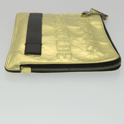 Chanel Je ne suis pas en solde Leather, GOLD, LEATHER, Handbag