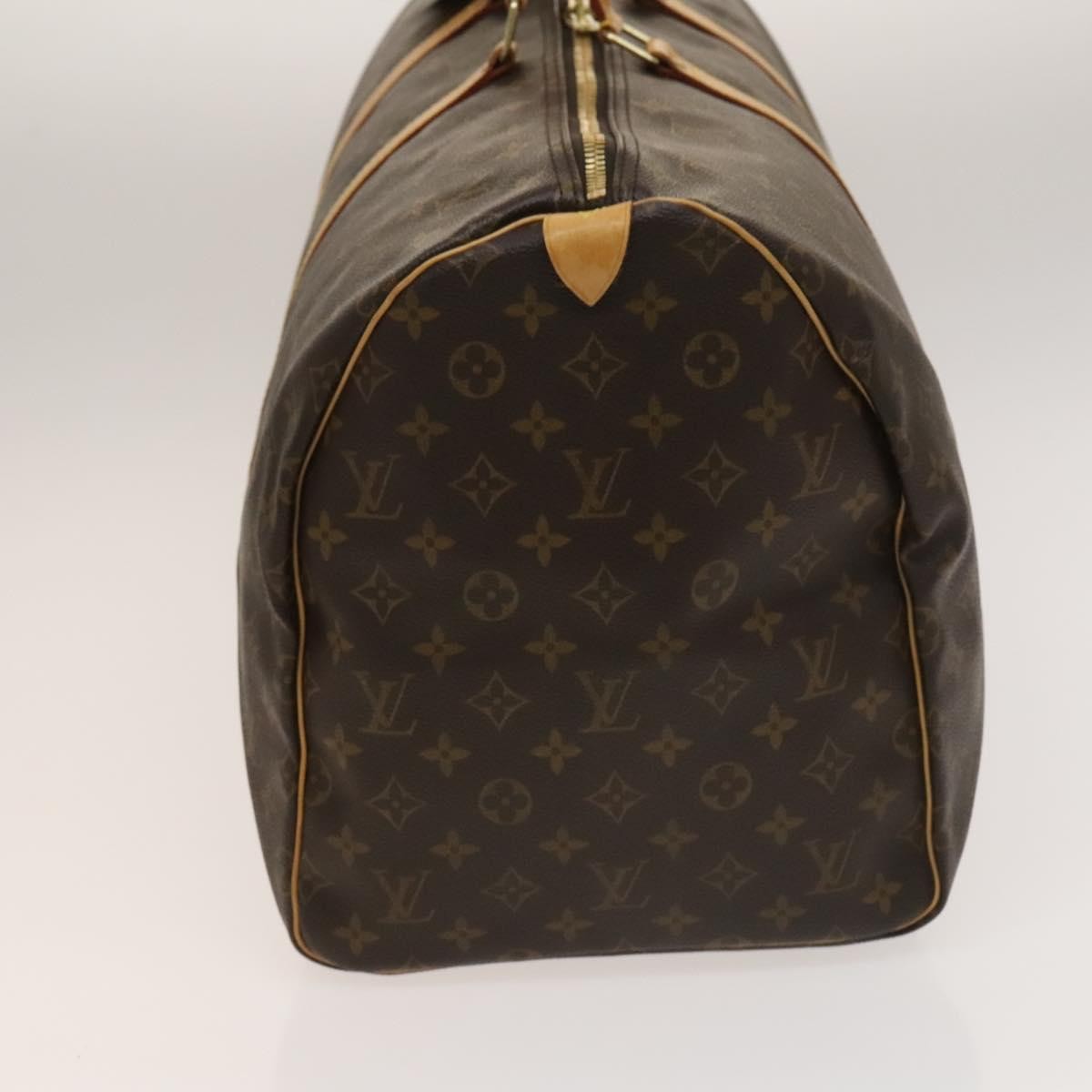 Louis Vuitton Keepall Bag Monogram Canvas, BROWN, CANVAS, Travel bag