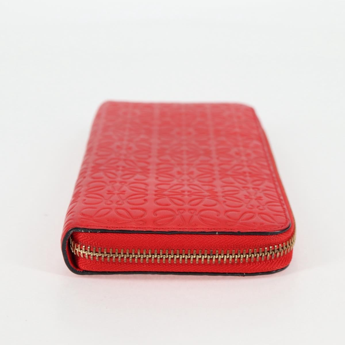 Loewe Anagram Wallet Leather, RED, LEATHER, Wallets