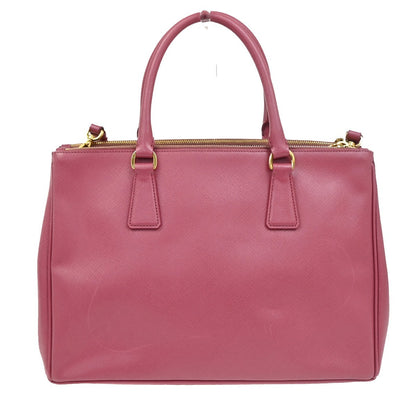 Prada Lux Open Tote Saffiano Leather, Pink, Leather, Tote Bag
