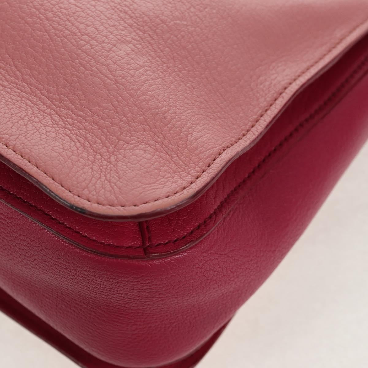 Miu Miu Madras Convertible Lock Tote Leather, PINK, LEATHER, Handbag